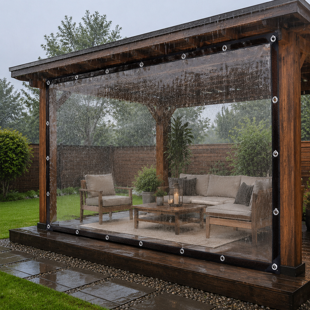 Patio Shield - Clear Outdoor Waterproof Protection 6.5' × 13'