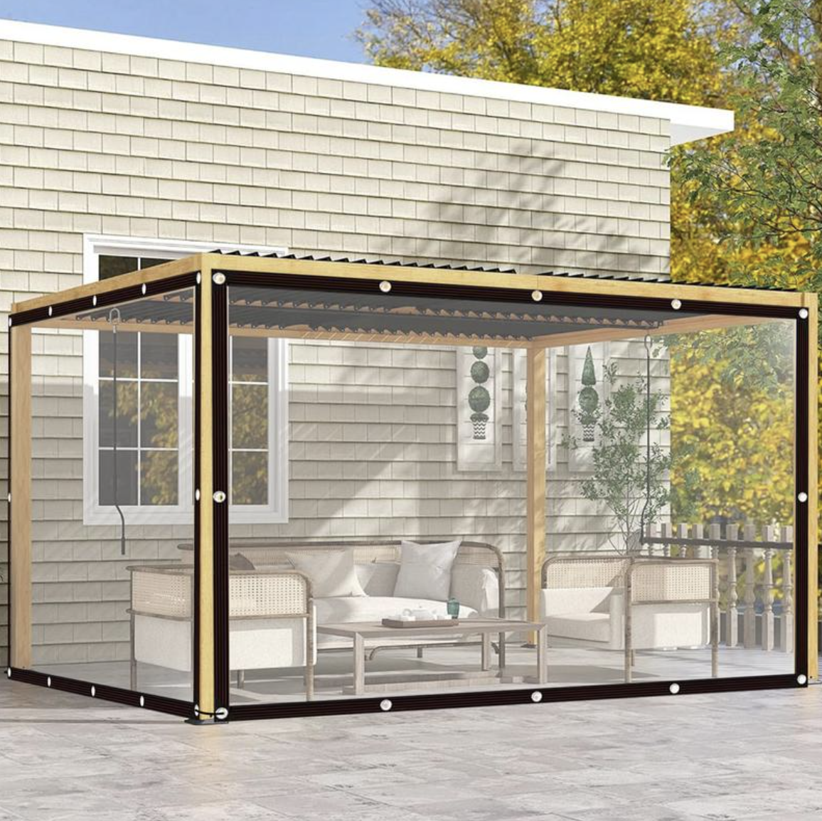 Patio Shield - Clear Outdoor Waterproof Protection 6.5' × 13'